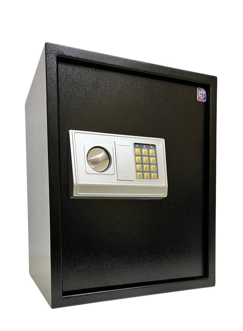 Lotfy Group Safebox Code- 50EA/Y- 50*40*35CM- Black Gray Color- Home Office Safe Box- Electronic Lock- Key Lock - Image 2