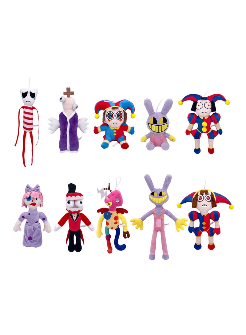 10 pcs the amazing digital circus Plush Stuffed soft Toy Dolls Puppets 20cm