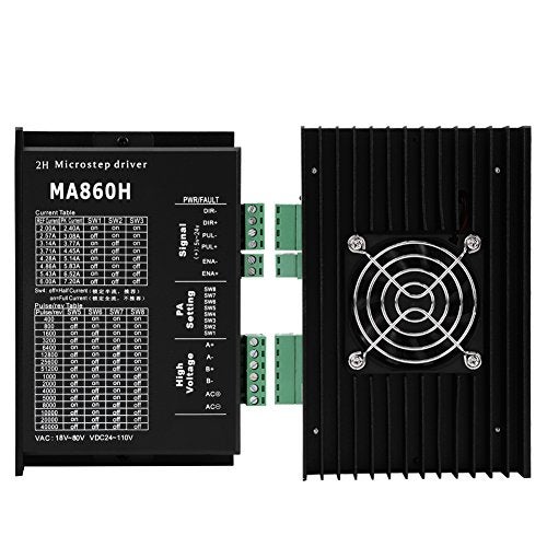 Estink Stepper Motor Driver, MA860H 200KHz Stepper Motor Driver Microstep Controller Module 18-80V AC / 24-110V DC 7.2A for 2 Phase 86 Motor - Image 2