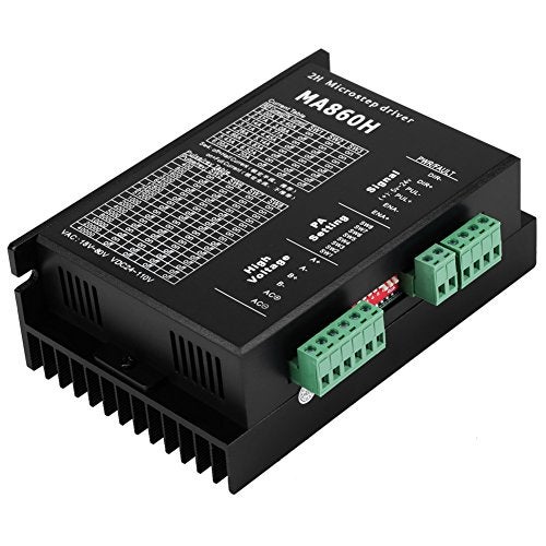 Estink Stepper Motor Driver, MA860H 200KHz Stepper Motor Driver Microstep Controller Module 18-80V AC / 24-110V DC 7.2A for 2 Phase 86 Motor - Image 1