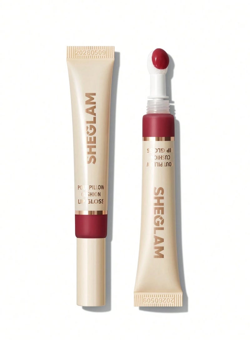 SHEGLAM Pout Pillow Cushion Lip Gloss-K.O. Pink - Image 1