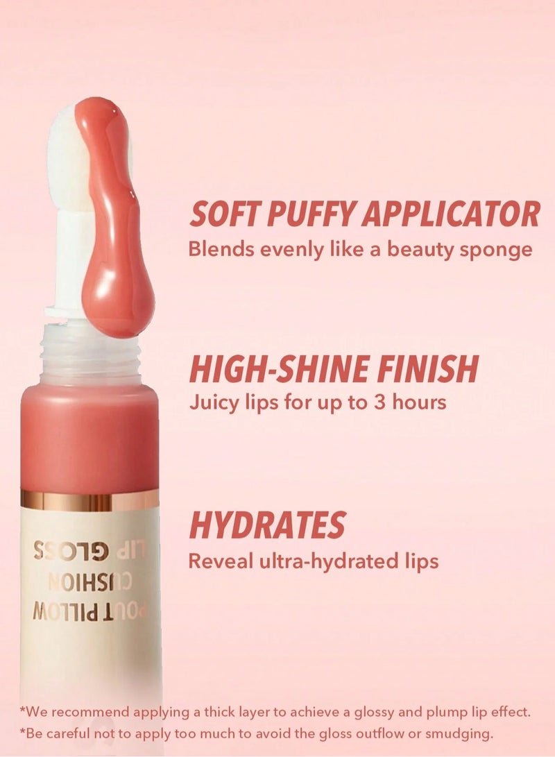 SHEGLAM Pout Pillow Cushion Lip Gloss-K.O. Pink - Image 2