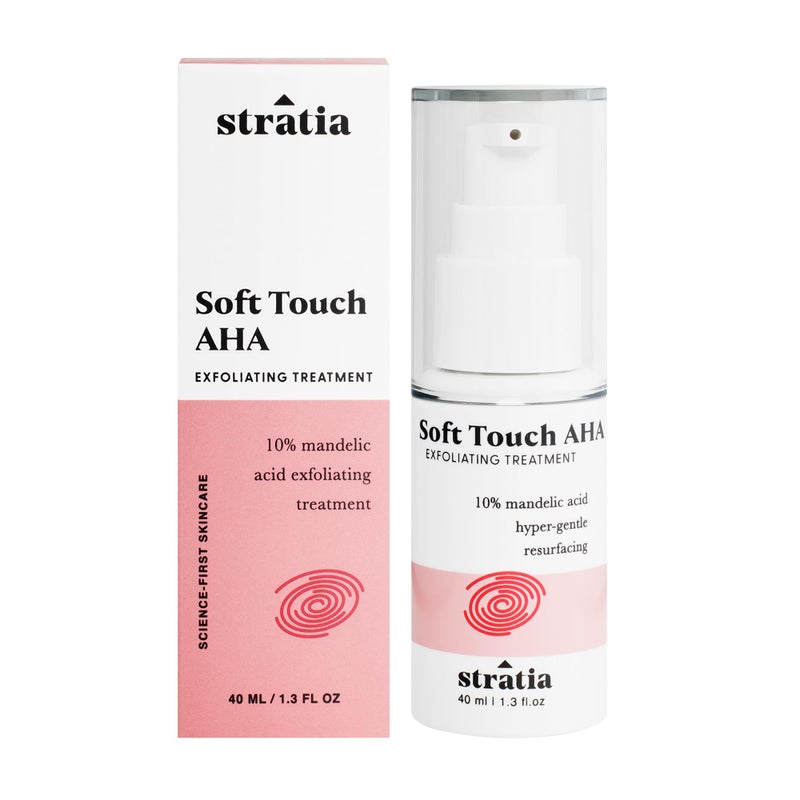 Stratia Stratia Soft Touch AHA Exfoliant - 10% Mandelic Acid Serum for Fine Lines, Skin Texture & Blemishes, 1.3 Fl Oz 