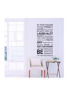 Stickie Art In This House we are a Family Wall Decal - Large - STA-195 Black 60x90cm  - Image 2