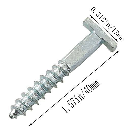 JCBIZ T Screw Wrench T-Head Security Screw - Picture Frame Locking Hardware to Lock Artwork (1 wrench + 10 T-screw) - Image 4