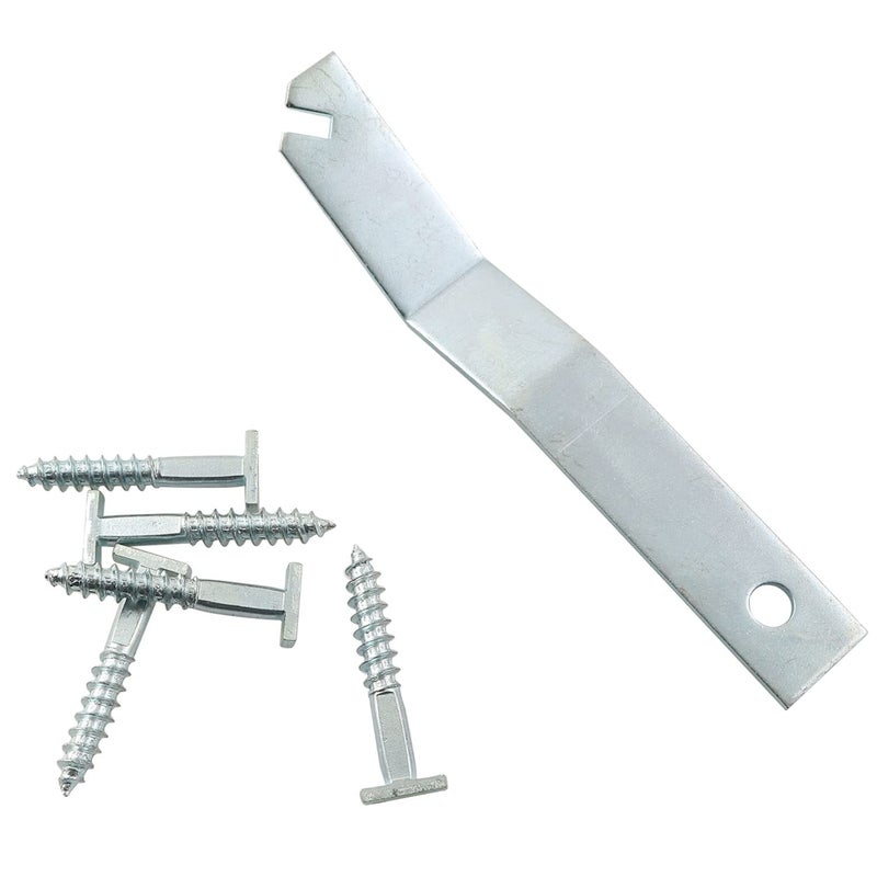 JCBIZ T Screw Wrench T-Head Security Screw - Picture Frame Locking Hardware to Lock Artwork (1 wrench + 10 T-screw) - Image 5