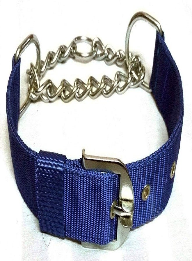 Pet Guard Dog Choke Collar Nylon Half Chain Collar Half Choker Stainless Steel Adjustavle Dogs Collars (Color May Very 1.5 INCH) - Image 5