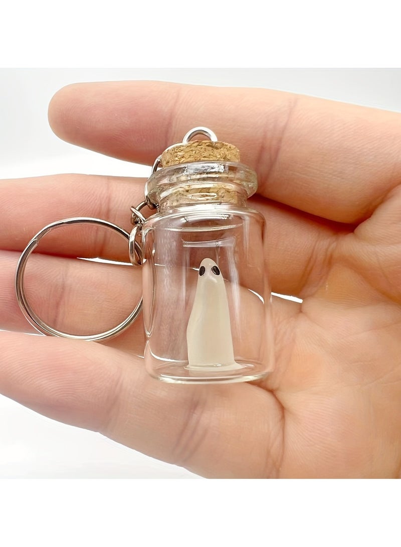 1Pcs Luminous Ghost Key Ring - Image 4