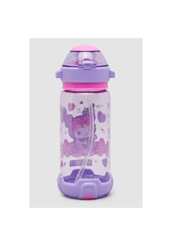 R&b  Kuromi Print Sipper Water Bottle  | Best Price UAE