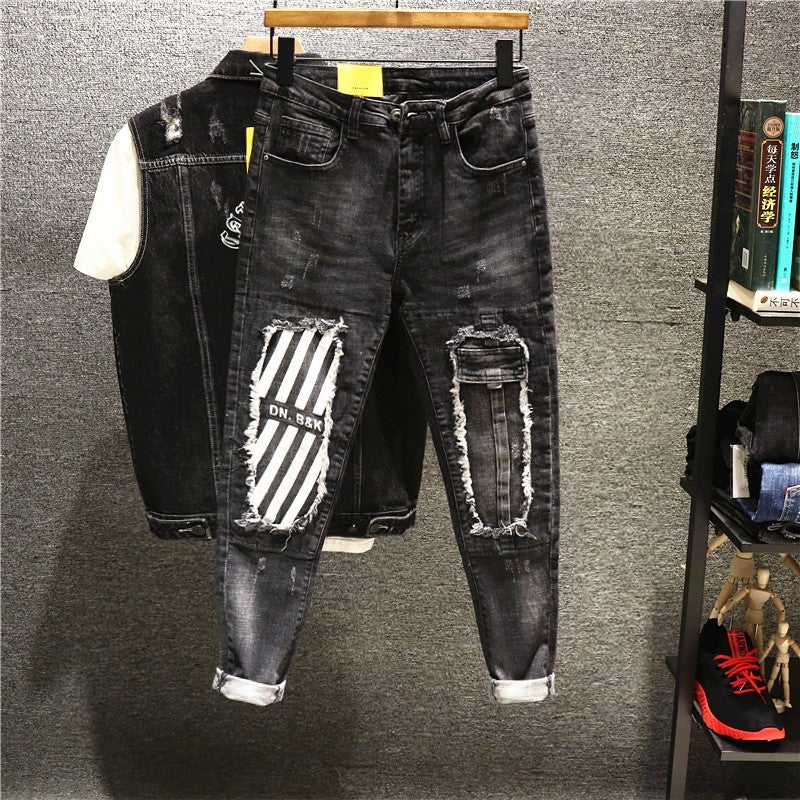 Unisex Casual Daily Denim Jeans - Image 2