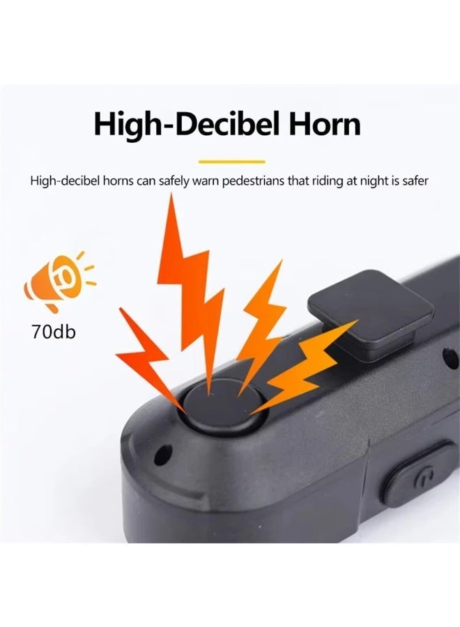 ضوء خلفي للدراجة قابل لإعادة الشحن مع إشارة الانعطاف أضواء الدراجة اللاسلكية للتحكم عن بعد لركوب الدراجات الضوء الخلفي للركوب الليلي - Image 2