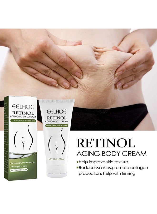 EELHOE Retinol Aging Body Cream, Firming Peptides Cream For Face And Body, Moisturizes, Hydrating Collagen Anti-Aging Cream, Anti Aging Retinol-Facial Cream For Face - Image 2