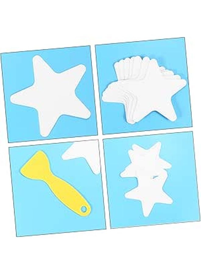 Transparent PEVA Non Slip Adhesive Stickers for Bathtub Stairs Wet Surfaces 24 Pcs with Scraper - Image 1