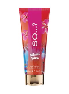 SO Escapes Women's Miami Vibes Fruity and Floral Hydrating Body Lotion 
200ml With Sweet Pear, Green Melon and Apple Blossom Fragrance, Cruelty Free