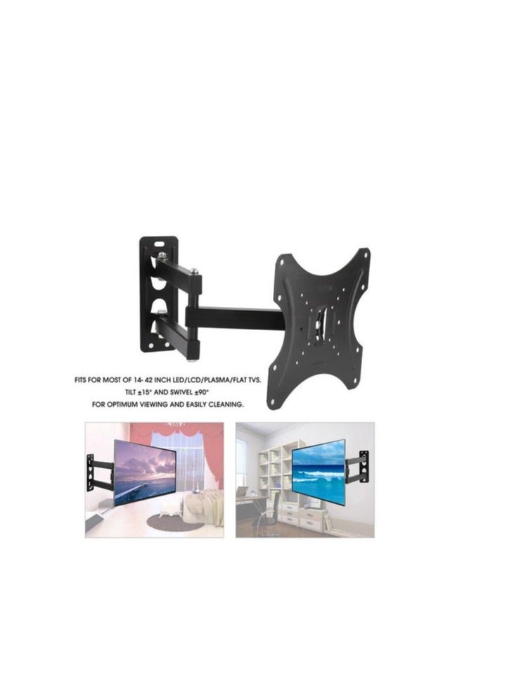 LED Bracket Tilting Mobile TV Stands 14"-42" Flat  Swivel Motion Mount - Image 3