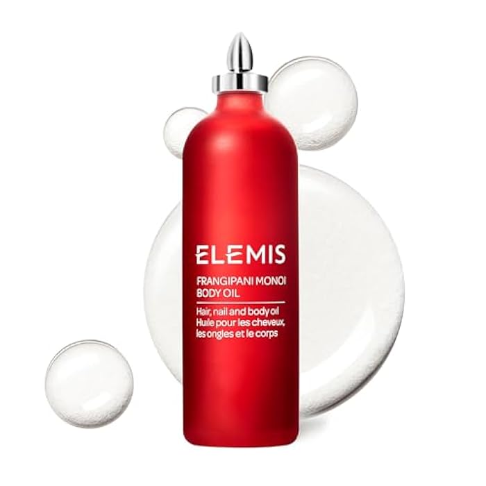 ELEMIS Frangipani Monoi Body Oil 100ml, Luxurious Nourishing Oil for Soft, Hydrated Skin & Hair - Image 1