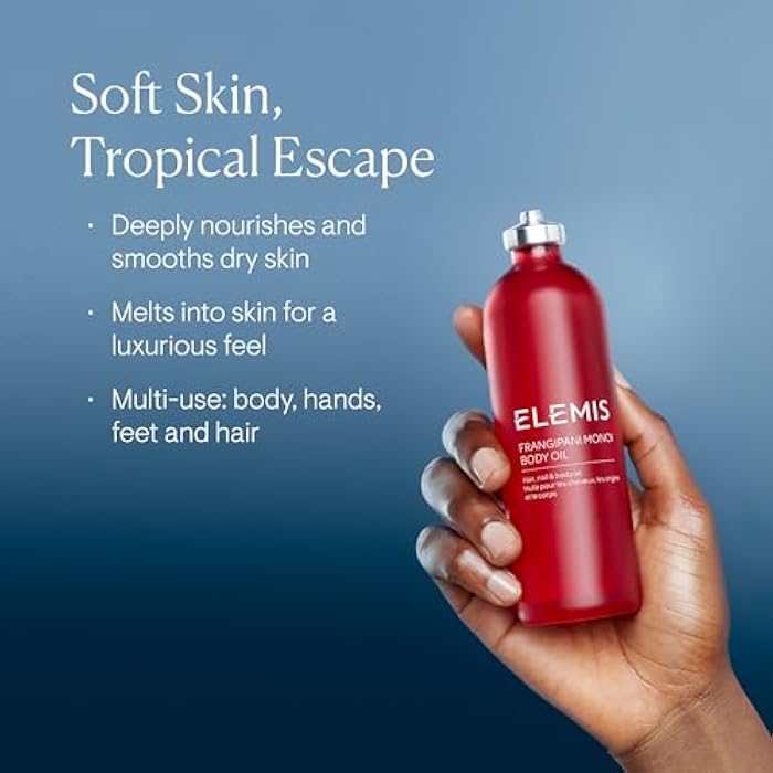 ELEMIS Frangipani Monoi Body Oil 100ml, Luxurious Nourishing Oil for Soft, Hydrated Skin & Hair - Image 2