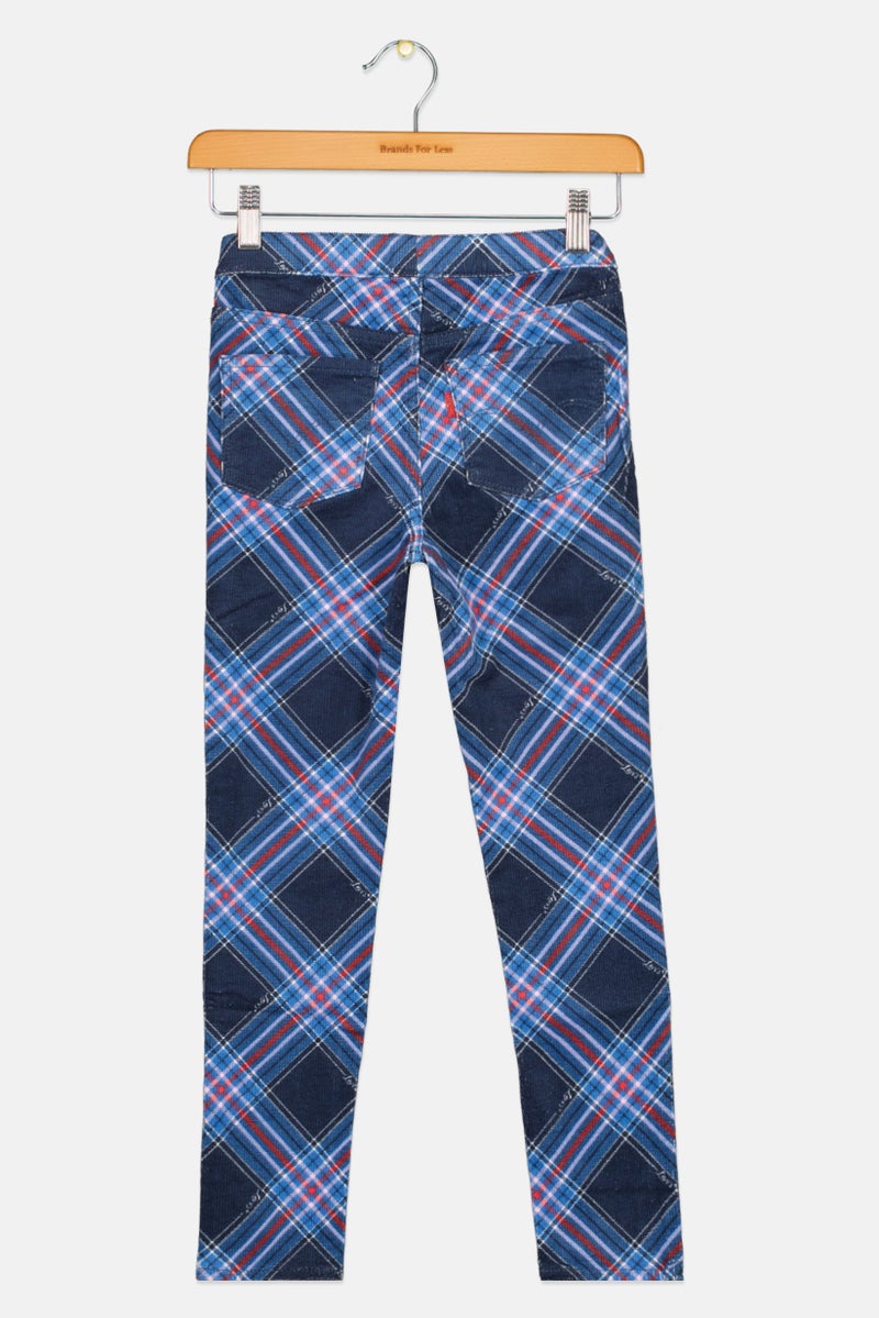 Levi's Kids Girl Regular Fit Allover Print Pants, Navy Combo - Image 2