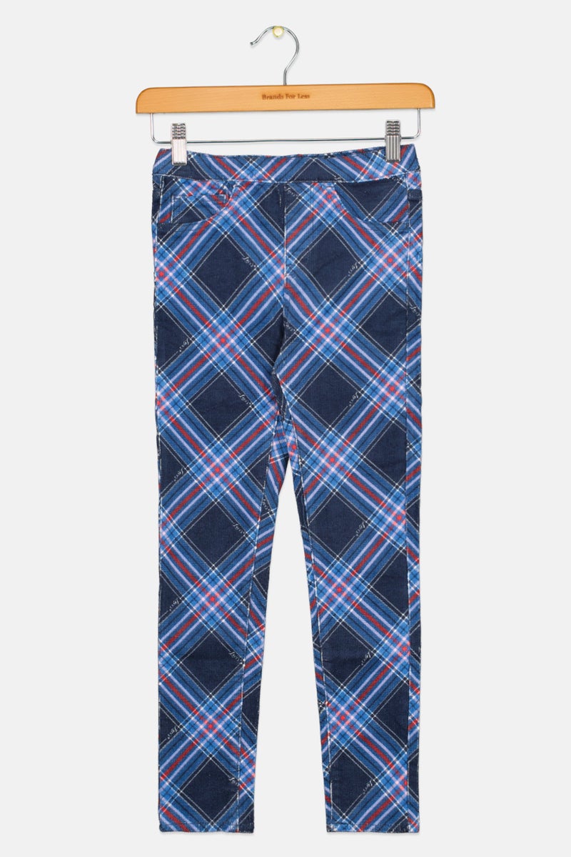 Levi's Kids Girl Regular Fit Allover Print Pants, Navy Combo - Image 1