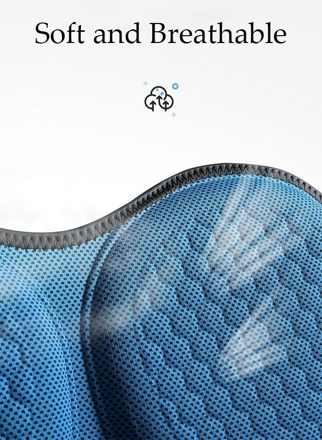 DUNISO Gel Seat Cushion for Car, 3D Mesh Covered Breathable Chair Cushion High Resiliency Seat Cushion for Sciatica and Lower Back Pain Relief, Comfortable Coccyx Cushion for Home Office Chair Pad, Car Seat - Image 4