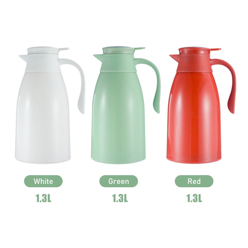 1.3L Thermal Coffee Carafe With Temperature Display Double Walled Vacuum Coffee Pot Thermal Carafe Thermos Pot Water Kettle Insulated Flask Tea Carafe Keeping Hot Cold - Image 2