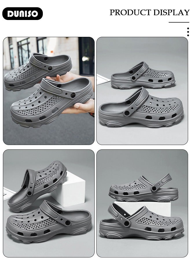 DUNISO Unique Clog Sandals for Men and Women Fashion Quick Drying Slide Sandal with Non-slip Soles Thick Sole Beach Slipper Breathable Slip-on Sandal House Flat Slipper for Indoor & Outdoor  - Image 5
