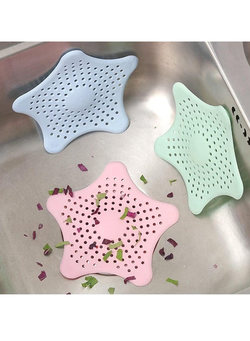Rubik Drain Hair Catcher, 4 Pack Durable Silicone Hair Stopper Filter Trap, Kitchen Sink Strainer for Bathroom Shower Bathtub and Kitchen (White)  - Image 2
