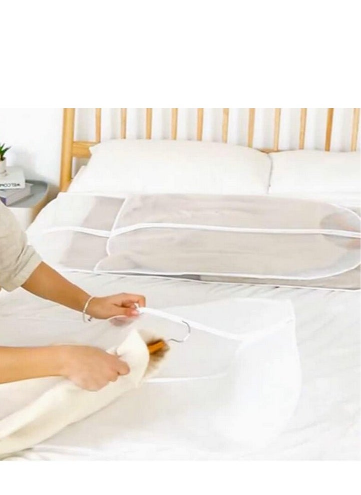 Generic - Hanging Clothes Covers Garment Bags - Clear Garment Bag, Plastic Dust proof Suit Case, Dress Protector Zippered Garment Covers for Closet Storage and Travel (5 Pack) - Image 1