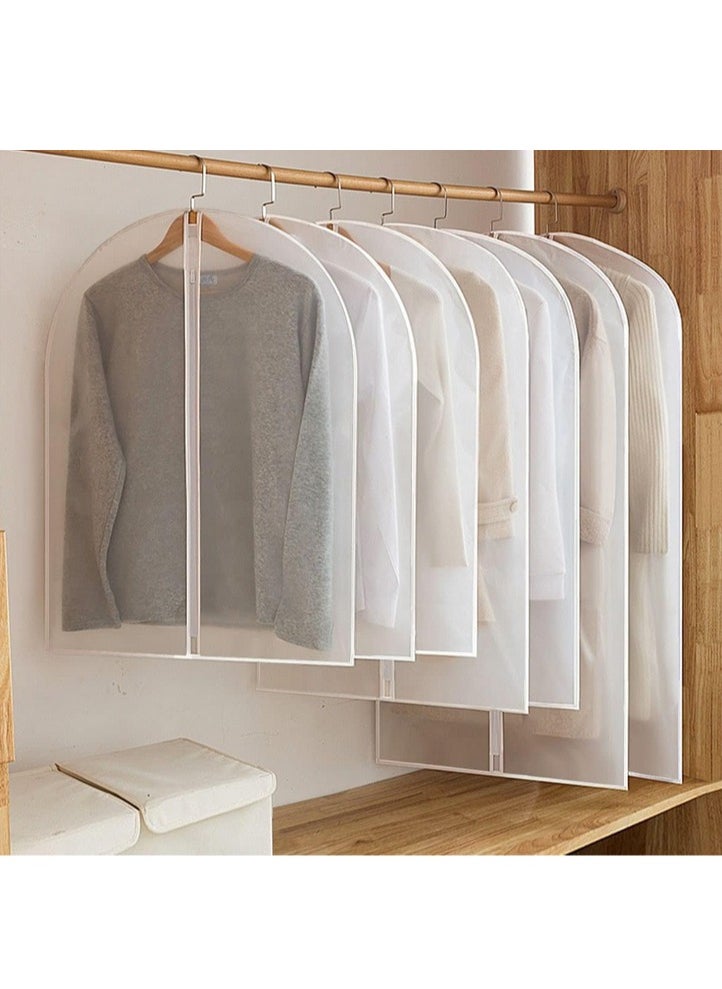 Generic - Hanging Clothes Covers Garment Bags - Clear Garment Bag, Plastic Dust proof Suit Case, Dress Protector Zippered Garment Covers for Closet Storage and Travel (5 Pack) - Image 1