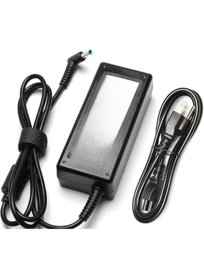 65W Laptop Charger with Blue Tip – Fast & Safe Power Adapter Compatible with HP EliteBook & ProBook Series – Includes Power Cord – Reliable for Daily Use - Image 1