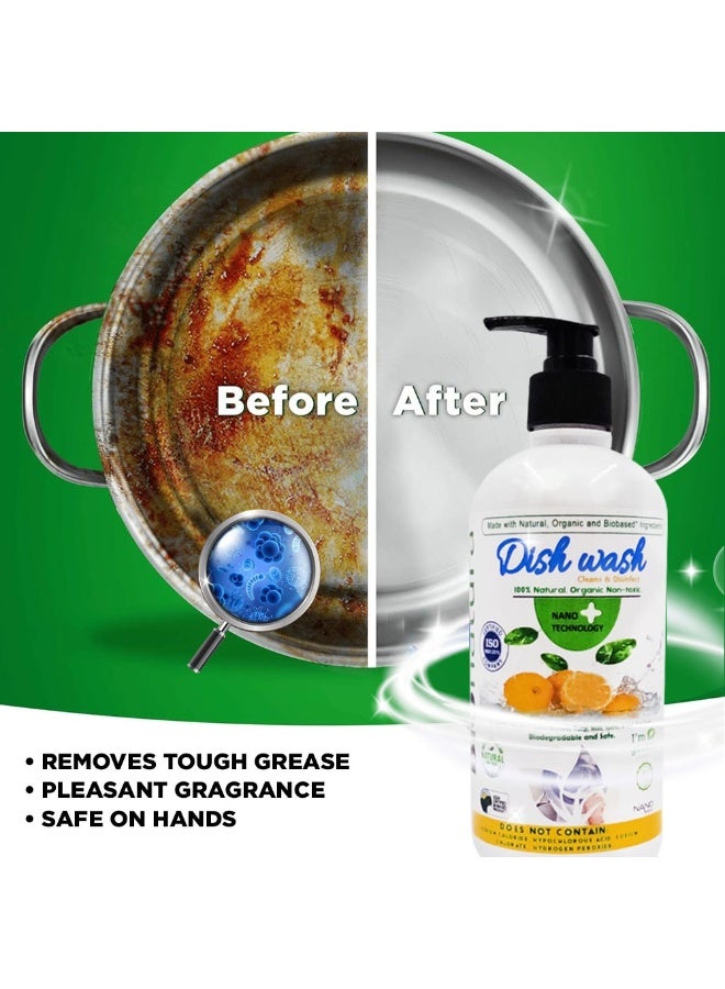 BioNatura Organic Dish Soap 500ml – Lemon Scent | Natural Olive & Coconut Oil Formula | Plant-Based, Eco-Friendly Dishwashing Liquid for Powerful Grease Removal - Image 5