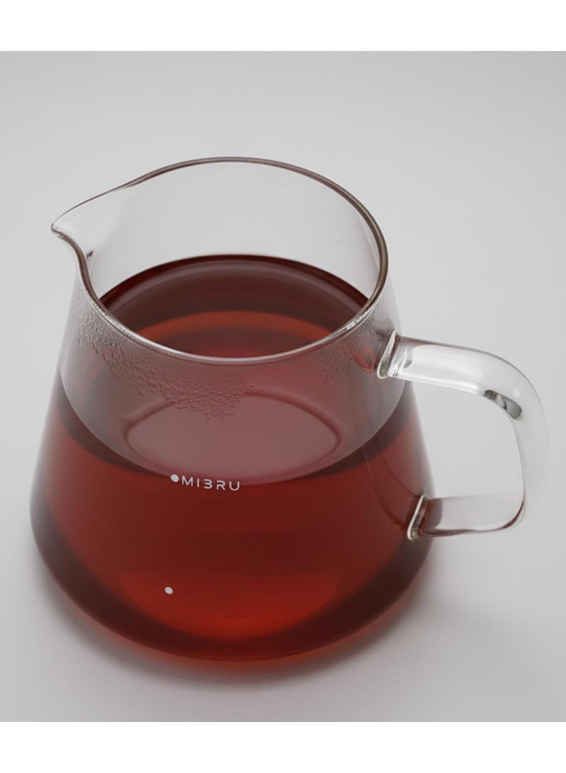 ميبرو مجموعة من 10 قطع من معدات القهوة V60 التي تستخدم قطرات مقاس كبير بكج قهوة مختصة ميزان قهوة ,قمع ترشيح 02 زجاجي,شنطة قهوة ,مقياس حرارة ماء,صحن وزن القهوة,فلاتر قهوة ,ابريق تقطير 480 مل ,سيرفر قهوة اداوت تقطير القهوه المقطرة - Image 2