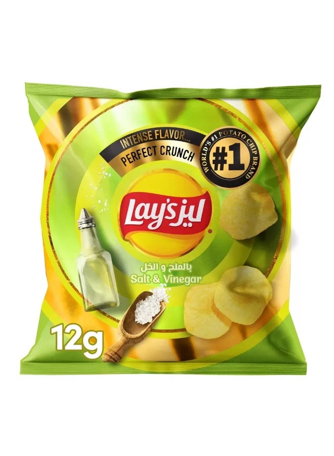 رقائق البطاطس بنكهة الملح والخل من لays - 21x 12 جرام