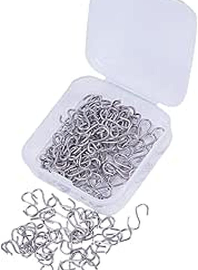 304 Stainless Steel S Hooks 150pcs Jewelry Making DIY Craft Non Slip Design - Image 1