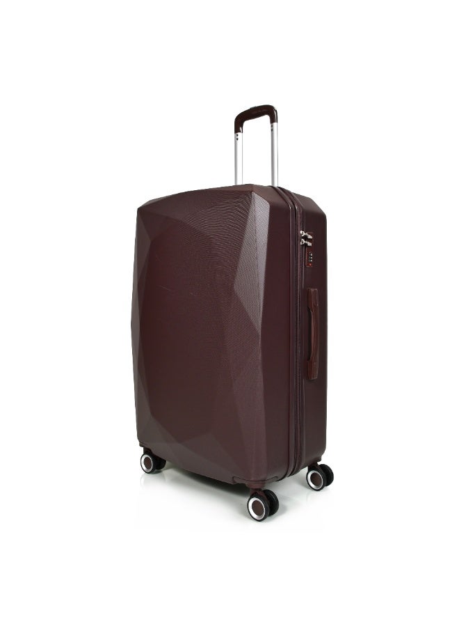 Morano Unisex Luggage Hard Trolley Travel Bags 4 Pieces Set Sizes 28''-24''-20''-14'' Inches Dark Coffee - Image 4