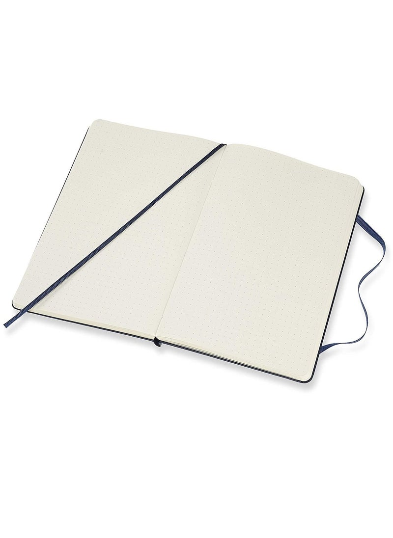 MOLESKINE - 13x21cm Size Hard Cover Notebook With Dotted Lines Sapphire Blue - Image 1