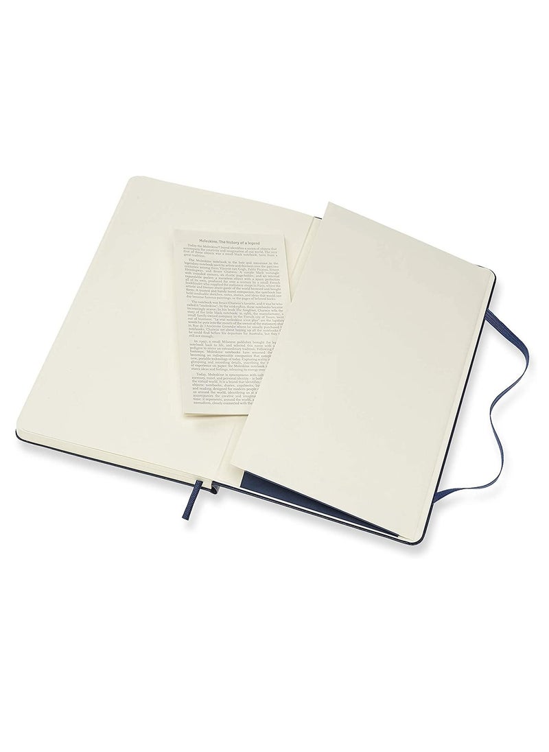MOLESKINE - 13x21cm Size Hard Cover Notebook With Dotted Lines Sapphire Blue - Image 1
