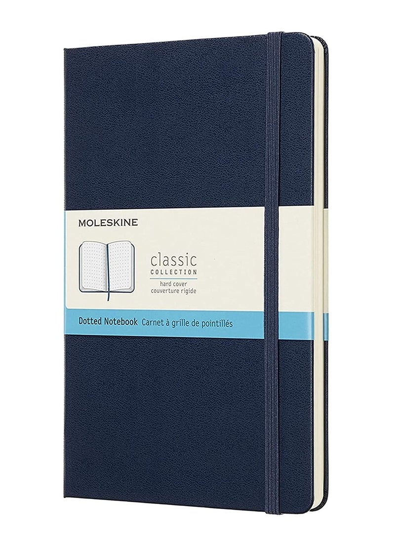 MOLESKINE - 13x21cm Size Hard Cover Notebook With Dotted Lines Sapphire Blue - Image 1