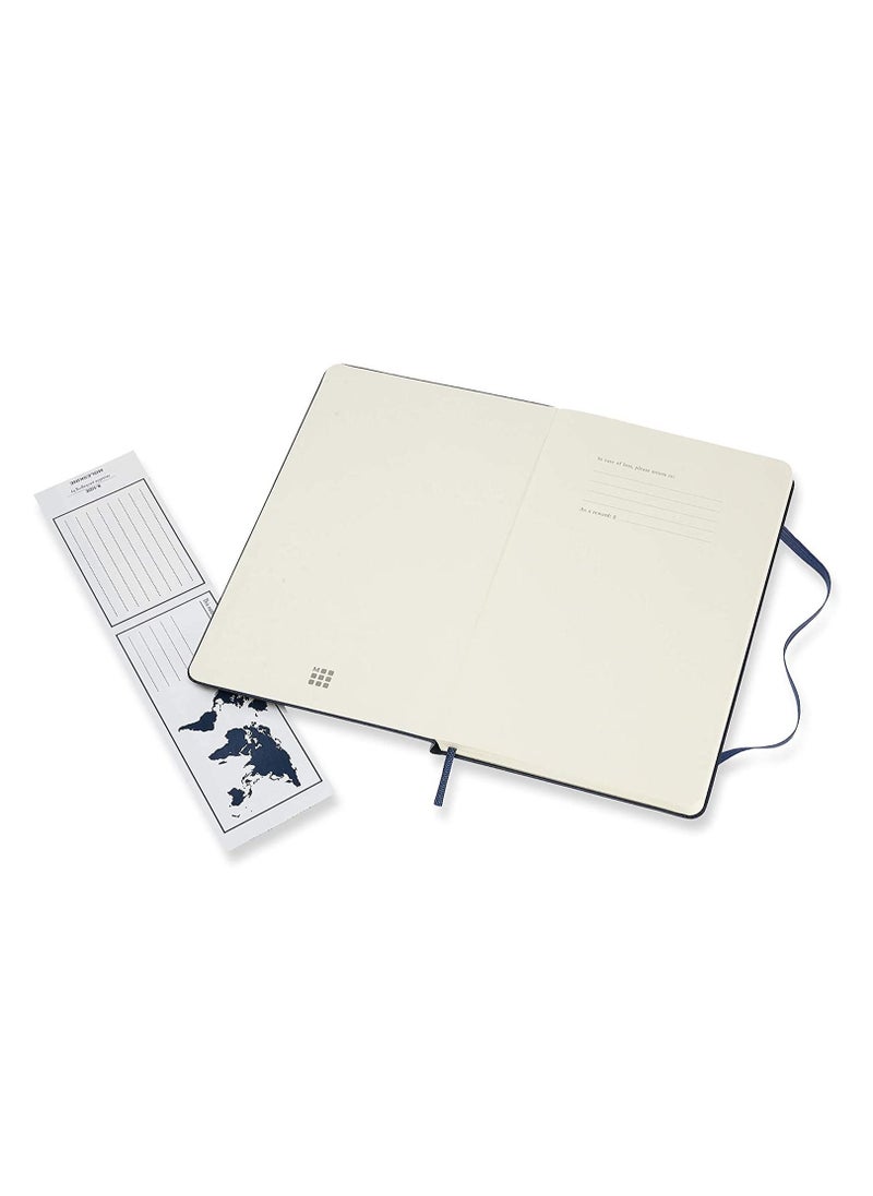 MOLESKINE - 13x21cm Size Hard Cover Notebook With Dotted Lines Sapphire Blue - Image 1