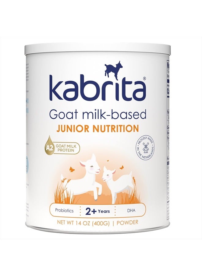 Kabrita مسحوق حليب الماعز للأطفال - مسحوق حليب ماعز سهل الهضم للأعمار من 2-7 سنوات - يعزز المناعة ويحتوي على فيتامين C وD وE والبروتين والكالسيوم - غير معدّل وراثيًا ولطيف على البطون الحساسة - 14 أونصة - Image 1