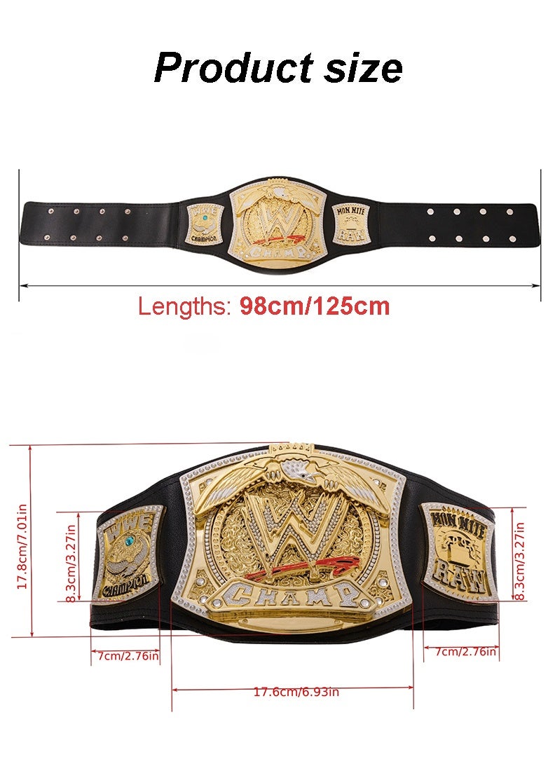 WWE Wrestling Championship Spinner Belt 98cm – WWE Style Plastic Winner Belt for Kids & Adults, 2 Designs  - Image 2