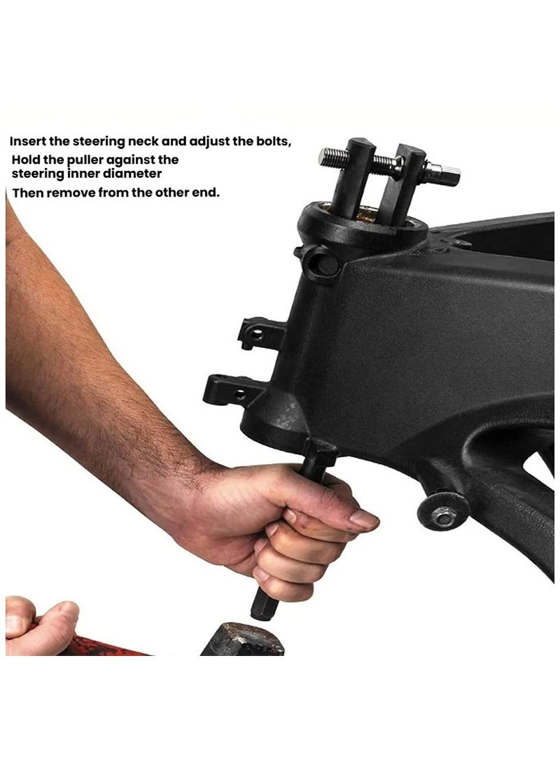 general Universal Motorcycle Steering Head Bearing Race Removal Tool Suitable for 1‑1/8" to 2‑5/8" Race Inner Diameter - Image 4