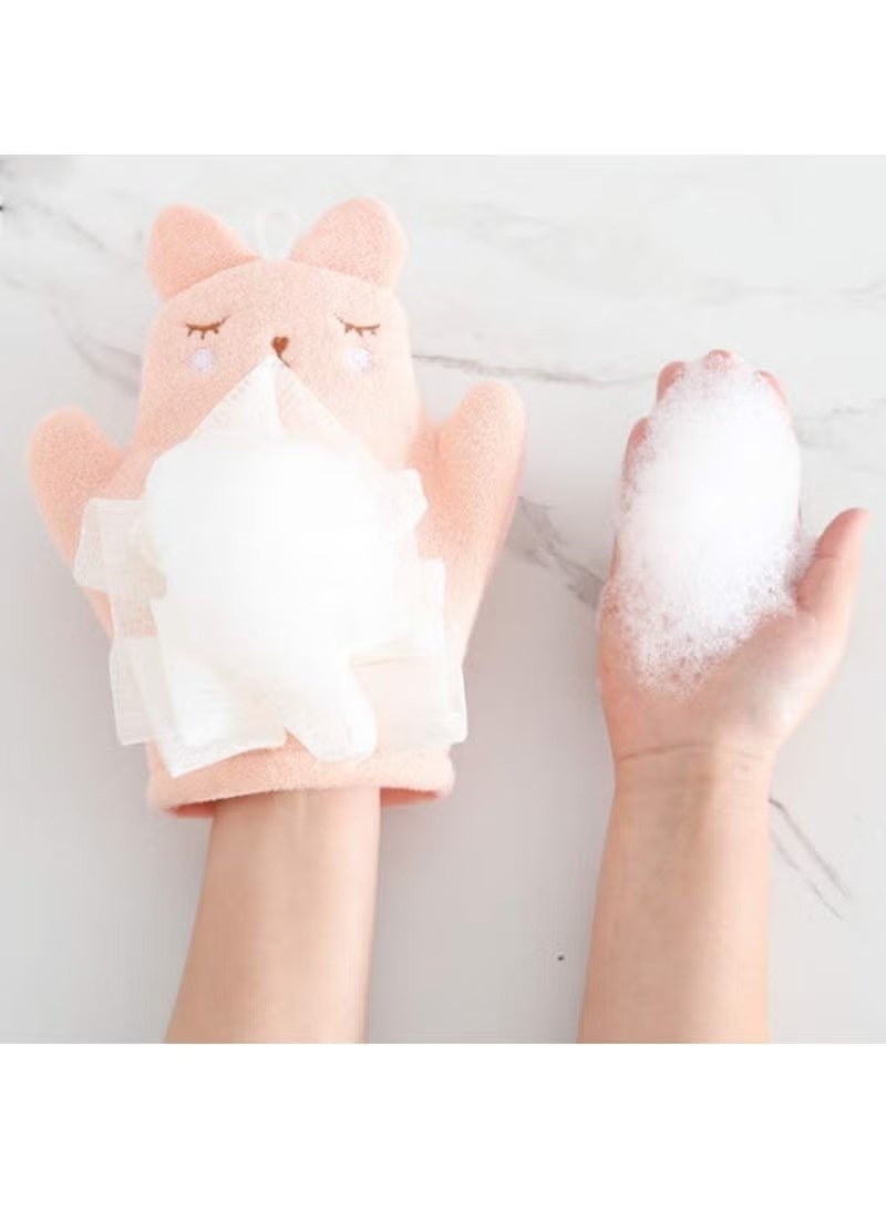 3 قطع إسفنج استحمام للأطفال قفاز استحمام حيوانات لطيف لوفا إسفنج ناعم لتدليك الجسم للأطفال الصغار - Image 4