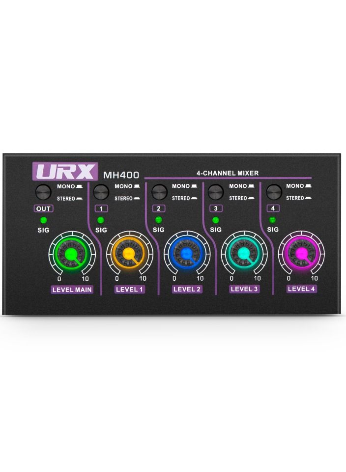 no 4-channel audio mixer MH400 black - Image 1