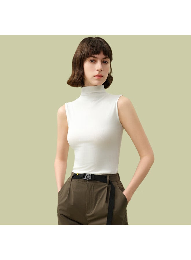 Montagut Dreamgirl Modal Cotton Camisole Women's Thin Tight-fitting Sleeveless Vest Top Half High-necked Summer Undershirt - Image 1