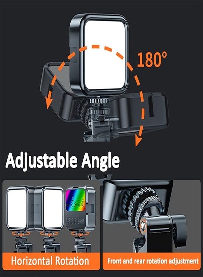 PLOKAMA Mobilife LED Video Light Computer Light for Meeting Video Light 100 LED Beads with Clip 3 Cold Shoe Dimmable Rechargeable Video Conference Light Compatible for Camera Selfie Stick Tripod Cellphone - Image 4