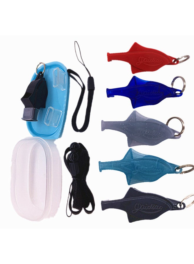 Generic Nuclear-free Plastic Whistle High Frequency Whistle Outdoor Sports Referee Special Whistle Basketball Football Sports Match Whistle-Color:Light Gray - Image 5