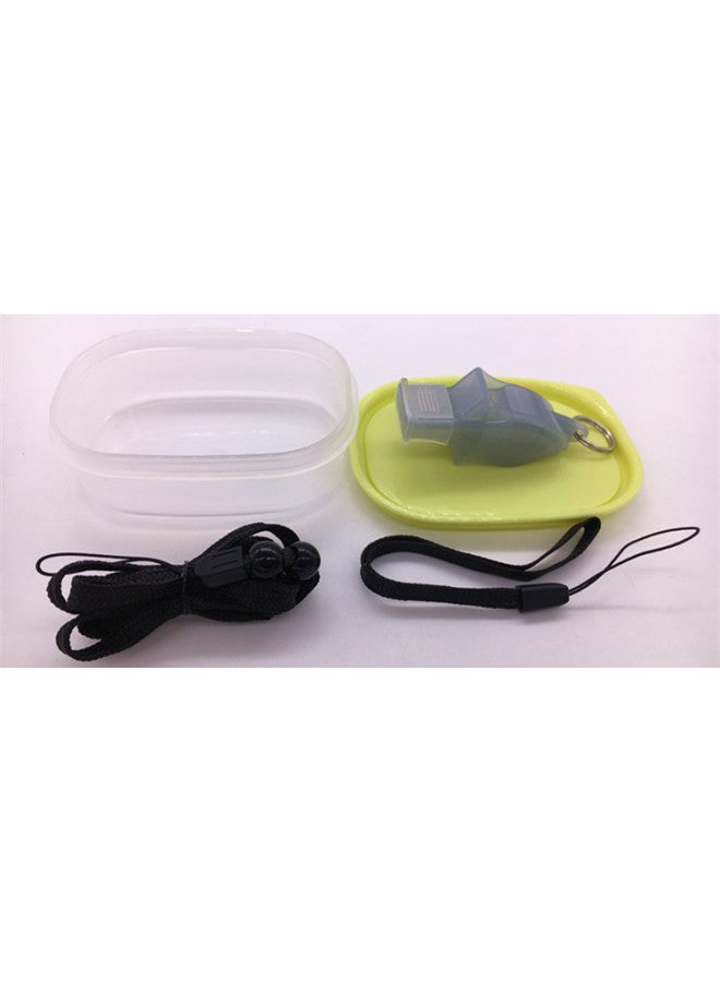 Generic Nuclear-free Plastic Whistle High Frequency Whistle Outdoor Sports Referee Special Whistle Basketball Football Sports Match Whistle-Color:Light Gray - Image 1