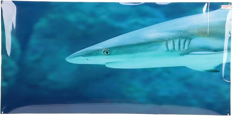 خلفية حوض السمك ثلاثية الأبعاد ذاتية اللصق ورق حائط PVC ملصق لحوض السمك 61x30 سم مشهد تحت الماء لتزيين أحواض الزجاج - Image 1