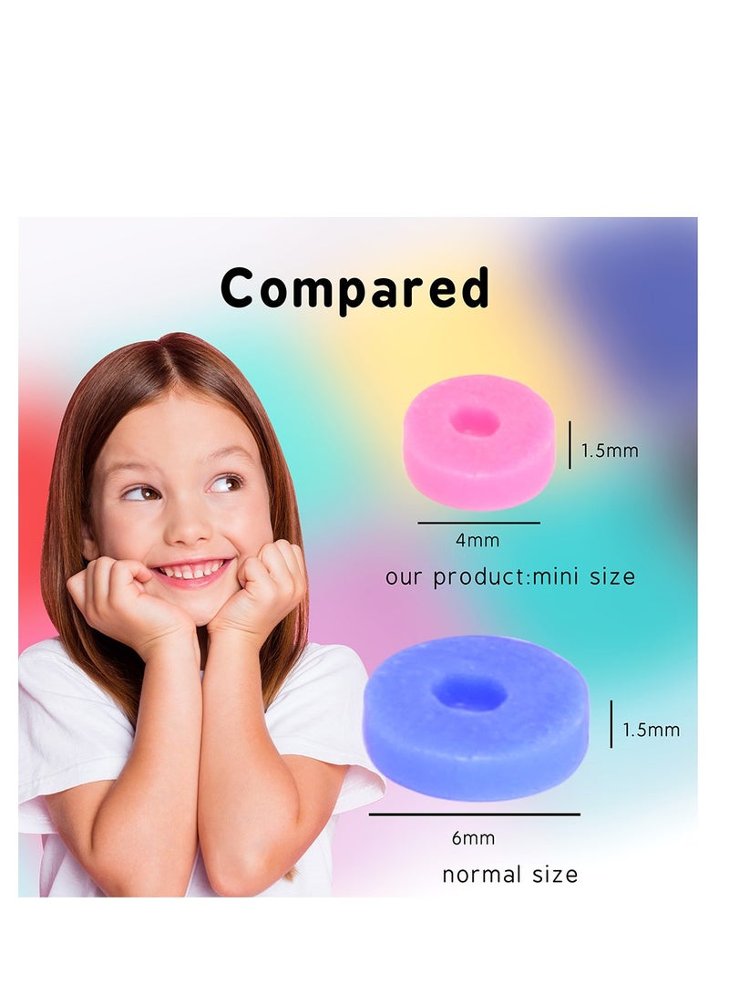 Grab Mantra 3500 Pcs Flat Round Polymer Clay Spacer Beads  For Jewelry Making 10 Colors - Image 4